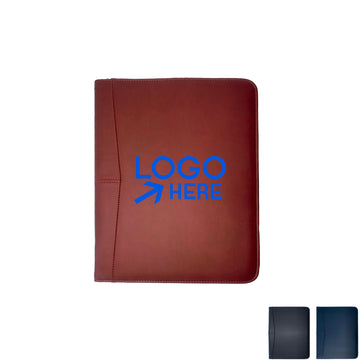 Executive PU Leather Zippered Portfolio