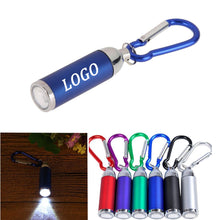 Mini Retractable Led Flashlight With Carabiner Clip