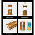 Rechargable Solar LED Camping Lantern with Charge Output