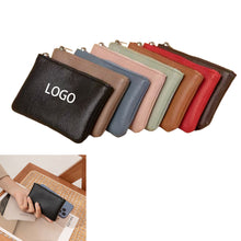 Leather Zipper Coin Purse