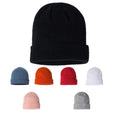 Customizable Cozy Ribbed Knit Cap