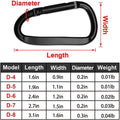 Custom Logo Aluminum Carabiner Keychain Clips