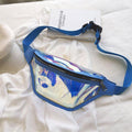 Pvc Transparent Waist Bag Clear Laser Fanny Pack