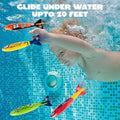 8-Pack Shark Underwater Diving Torpedo Toys