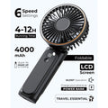 Ultra Quiet 6 Speed Portable Rechargeable Handheld Fan