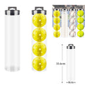 Pickleball And Tennis Balls Clear Storage Bucket