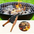 Wooden Manual Fire Blower For Barbecuing
