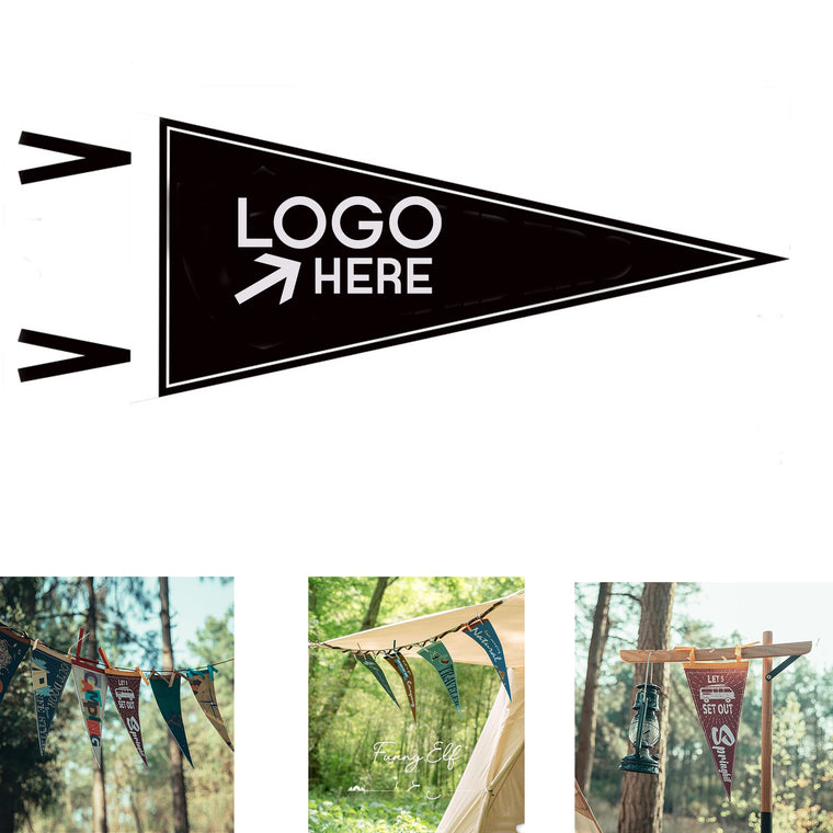 Custom Camp Felt Triangle Flag