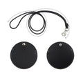 Foldable Leather Earphone Case with Lanyard