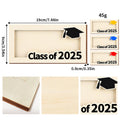 Wooden 2025 Graduation Money Holder