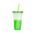 24Oz Color Changing Cup With Straw