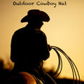 Faux Suede Cowboy Hat with Chin Strap