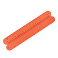 Full-Color Print Silicone Slap Bracelets W/Ruler