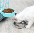 Removable Stainless Steel Hanging Pet Cage Bowl Coop Cup