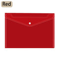 A4 Snap Button File Bag - Transparent
