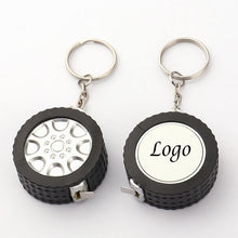 Tyre Shaped Tape Measure With Keychain