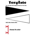 Full Color Custom 9" x 24" Felt Pennant Triangle Flag