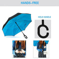 Double Layer Car Inverted Umbrella With C Shape Handle