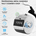 4-Digit Number Metal Case Mechanical Tally Counter