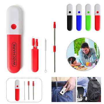 Reusable Stainless Steel Straws Set