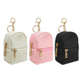Mini PU Leather Backpack Keychain Cosmetic Pouch Coin Purse