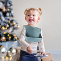 Baby Silicone Bib Waterproof Auxiliary Rice Pocket