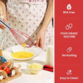 Stainless Steel Whisk with Black Silicone Beater