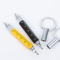 6-In-1 Multi-Function Metal Ballpoint Pen