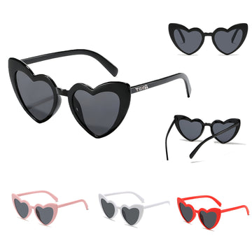 Trendy Heart-Shaped UV-Protection Sunglasses