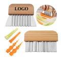 Potato Wavy Slicer with Wooden Handle