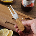 Wood Serving Board With Cheese Utensils