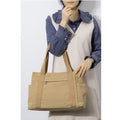 Large Canvas Tote Bag with Multi Pocket