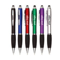 Colored Barrels Capacitive Ballpoint Pen With Black Grip