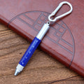 6 In 1 Metal Tool Pen With Carabiner