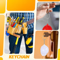 Hard Hat Flashlight Keychain Beer Opener