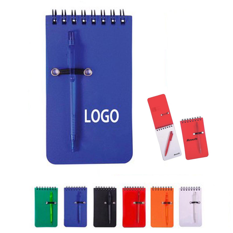 Pocket Spiral Notebook Jotter With Pen