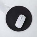 Round Pu Leather Non-Slip Mouse Pad