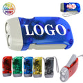 Full Color Hand Crank Flashlight