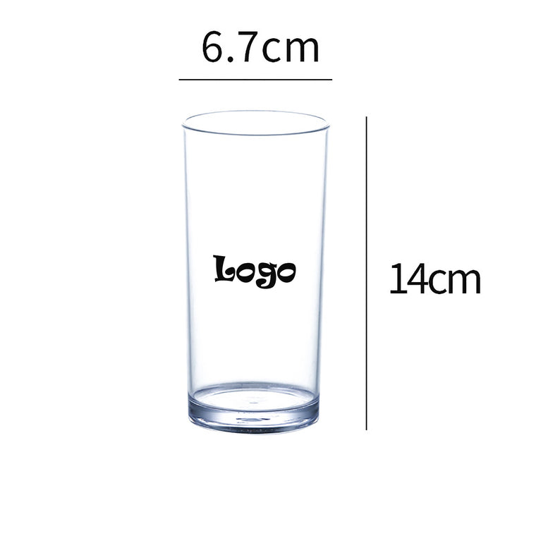 Acrylic Classic Clear Plastic Reusable Drinking Cup