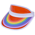 Clear Rainbow PVC Visor Hat