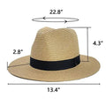 Wide Brim Straw Panama Hat