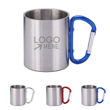 10Oz. Stainless Steel Carabiner Mug