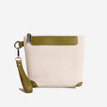 Custom Logo Mini Canvas Tote Bag With Pu Wrist Strap