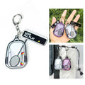Acrylic Badminton Backpack Keychain