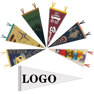 Custom Full Color Single Sided Felt Pennant
