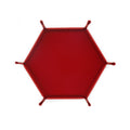 Hexagonal Velvet Dice Tray-Foldable Storage Case
