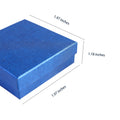1.97 X 1.97 Inches Cardboard Jewelry Boxes With Lids For Necklace Ring Earring Display Box