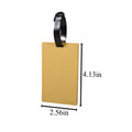 PVC Waterproof 3d Luggage Tag With Writable Lettering
