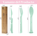 3 In 1 Wheat Straw Flatware Set
