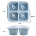 Wheat Straw Stackable Lunch Boxes With 4 Compartments